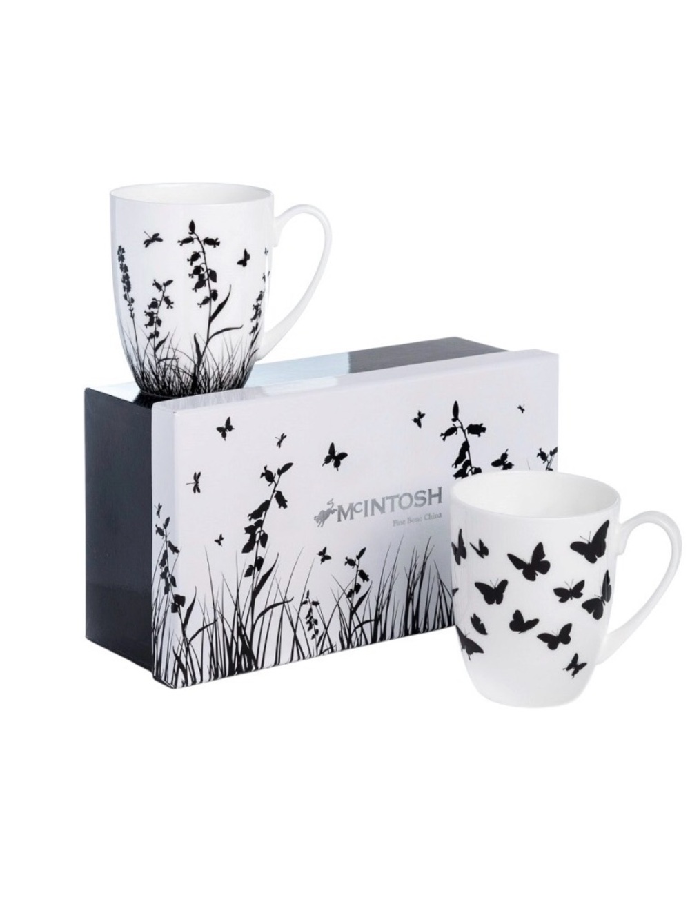 Rob McIntosh Meadow Silhouette Mugs Set of Two